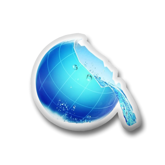 Frutiger Aero Pillow - Water Globe