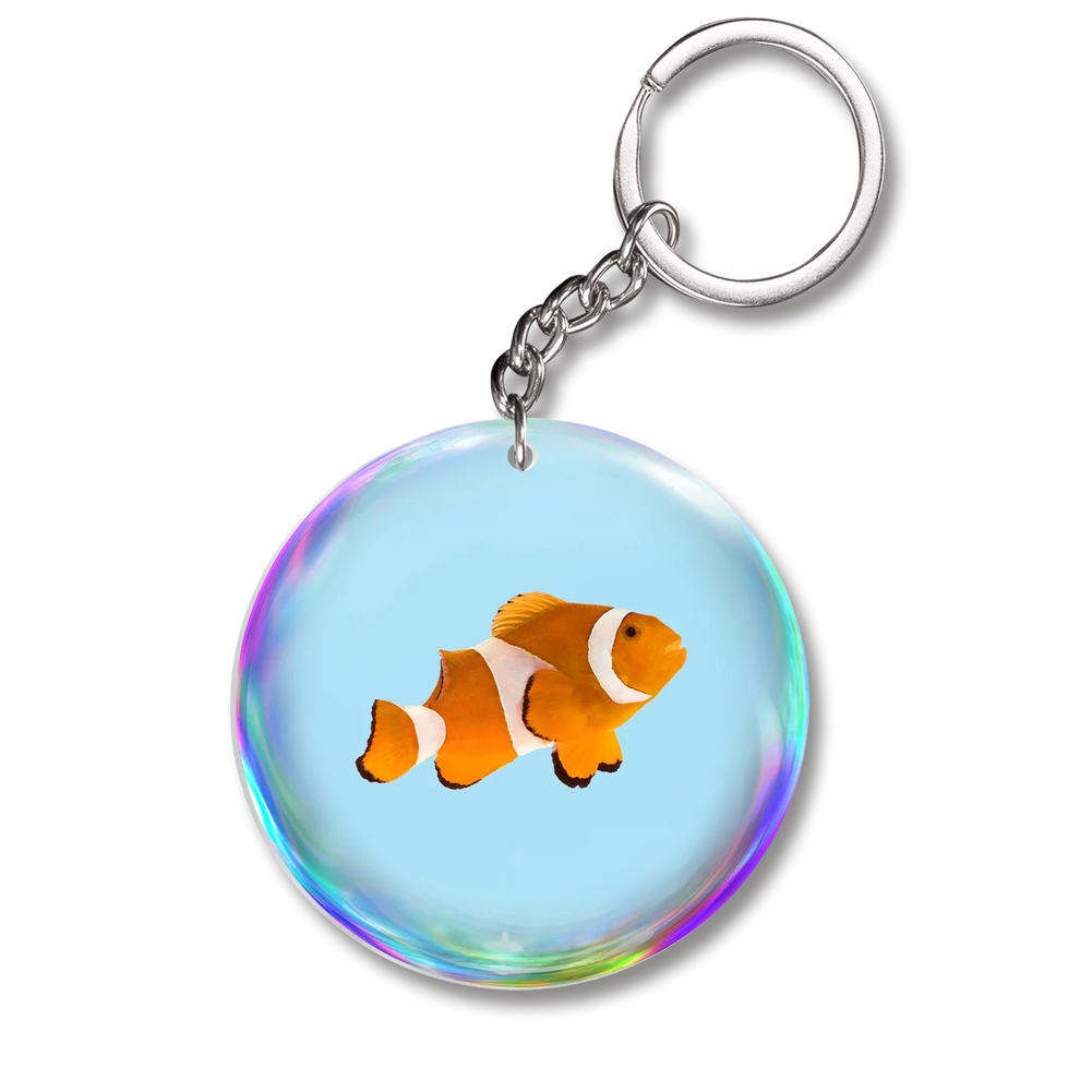 Clownfish Bubble Keychain